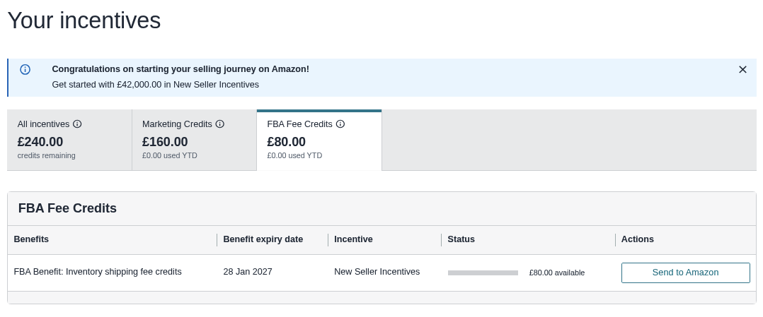 Amazon New Seller Incentives (Yeni Satıcı Teşvikleri) Rehberi
